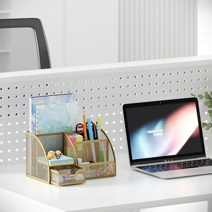 EasyPAG Mesh Desk Organizer with Drawer Multi-functional Pen Holder
