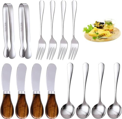 Charcuterie Accessories (14 Pcs), Cheese Spreaders for Charcuterie