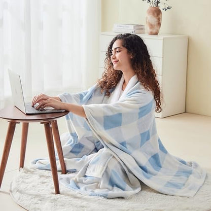 Mellowdy ULazy Blanket, Poncho Shawl Wearable Blanket with Pockets and