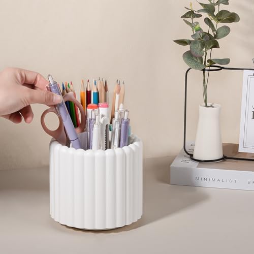Anyoifax Rotating Pen Holder for Desk Removable Pencil Cup, Small