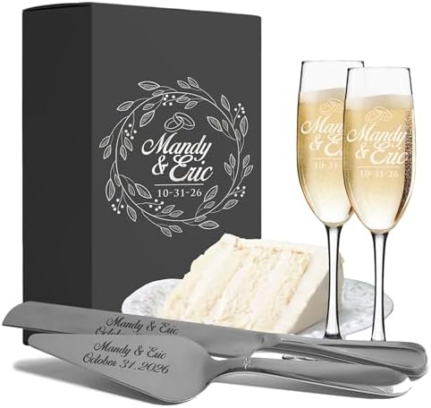 My Personal Memories Personalized Engraved Cake Server Gift Set with
