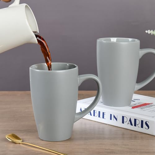 BYCNZB 20oz Extra Large Ceramic Tall Coffee Mugs Set for Coffee Tea