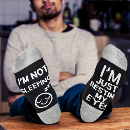 Funny Socks Gifts for Men, Christmas Stocking Stuffers for Dad Husband