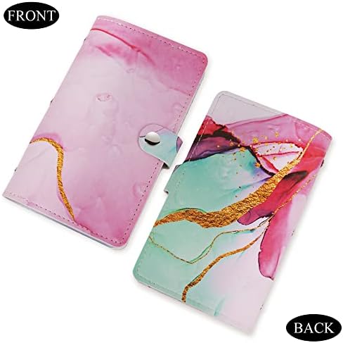 Business Card Organizer,Business Card Holder Book Case PU Leather