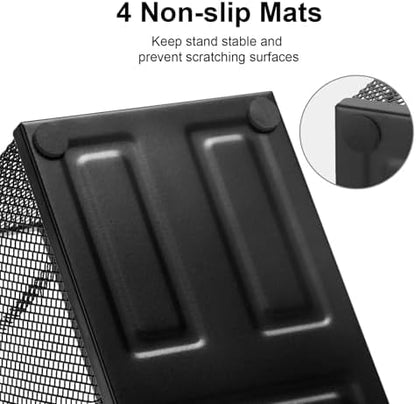 Comix Mesh Pen Holder, Desk Organizer for Home Office, Black