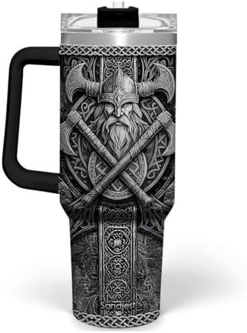 Viking Tumbler Gifts for Men, 40oz Stainless Steel Insulated Coffee