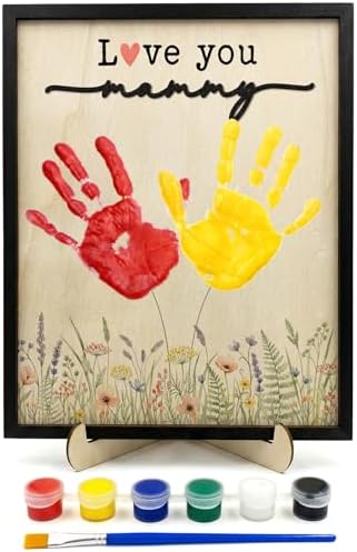 FONDCANYON Mammy Mother's Day Handprint Kit, Mom Mother's Day Birthday