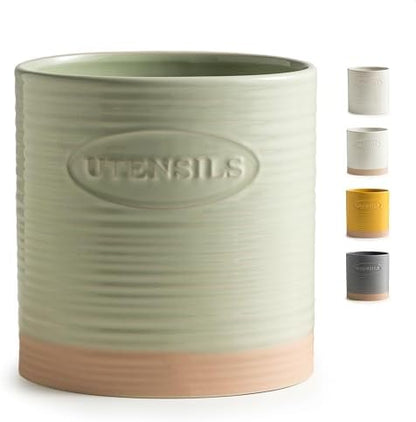 YHOSSEUN Kitchen Utensil Holder, Ceramic Utensil Holder for Kitchen