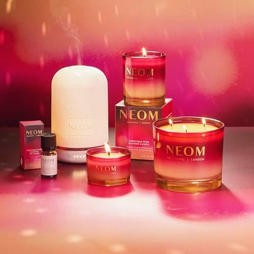 NEOM Christmas Wish Candle, 1 Wick | Mandarin, Cinnamon & Tonka Bean I