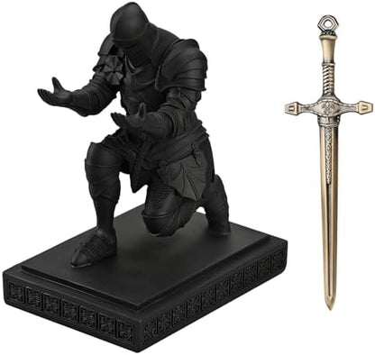 Medieval Warrior Knight Pen Holder Fun Desk Accessories Paperweight