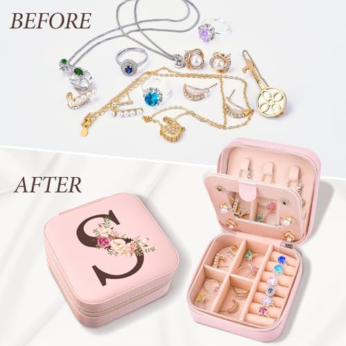 Inngeroo Travel Jewelry Case Box Organizer Personalized Gifts for