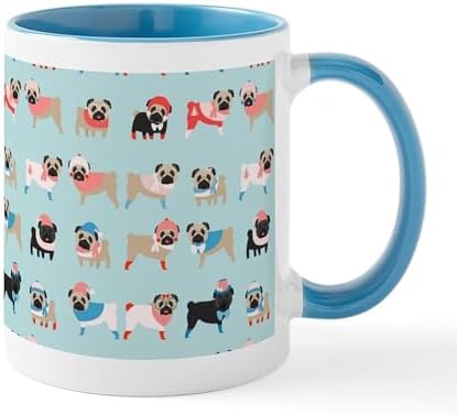 CafePress Winter Pugs Mug 11 oz Mug