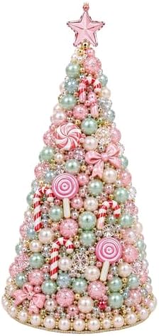 DIY Beaded Christmas Tree Craft Kit,3D Pearl Bead Craft Set for Adults