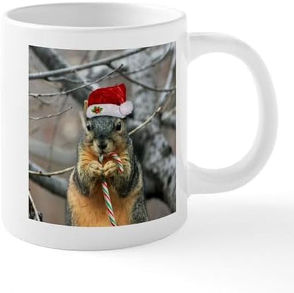 CafePress Christmas Squirrel Mugs 20 oz Ceramic Coffee Mega Mug