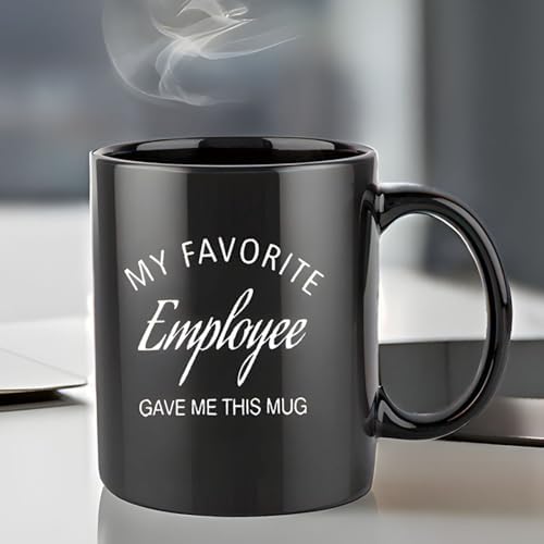 Mecai Funny Boss Coffee Mug For Men, Black