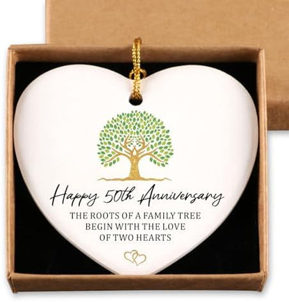 50th Anniversary Marriage Gifts for Couple Ornament Keepsake Sign