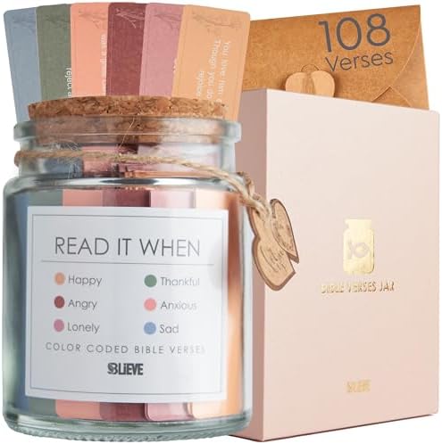 BLIEVE Read Me When Bible Verse Jar For Women