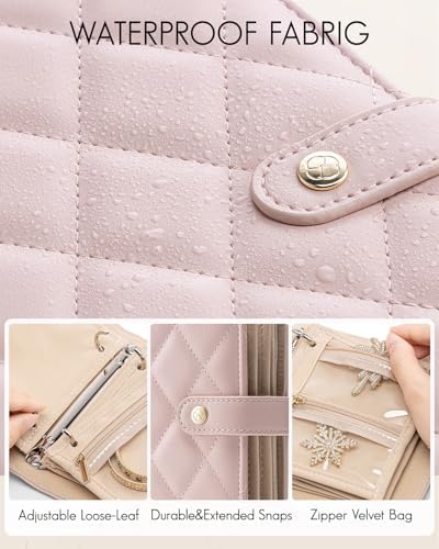 VLANDO Travel Jewelry Organizer Case,Travel Gifts for Women,Portable