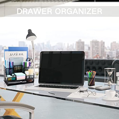 Desk Organizers Caddy and Accessories with 7 Compartments + Pen Holder
