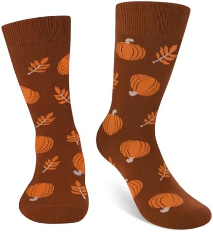 AGRIMONY Funny Thanksgiving Turkey Trot Socks Gifts for Men Women