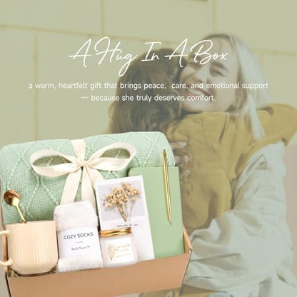 Get Well Soon Self Care Gift Basket for Women, Teacher Appreciation