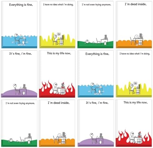 24 Sets Sarcastic Sticky Notes Sleazy Greetings Memo Fun Notepads