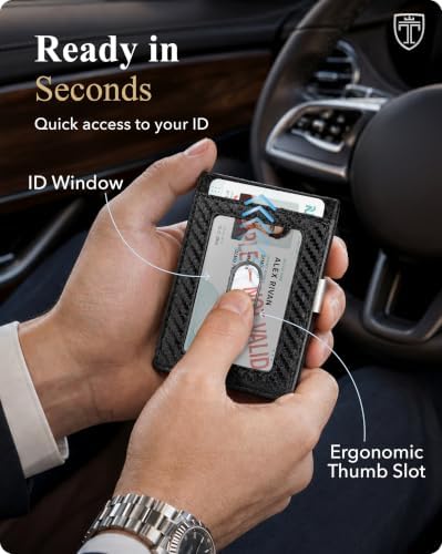 TRAVANDO Money Clip Wallet with AirTag Pocket - RFID Protected Wallet