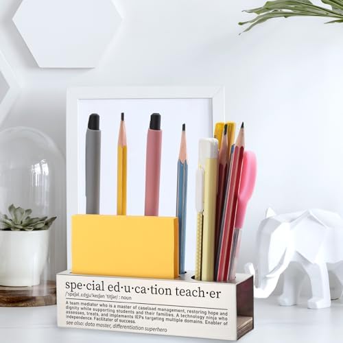 Special Education Teacher Pen Holder, Desk Organizer for Special