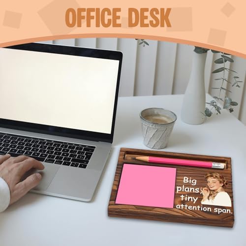 Funny Office Gift for Coworker, Sticky Note Holder Desk Organizer, Big