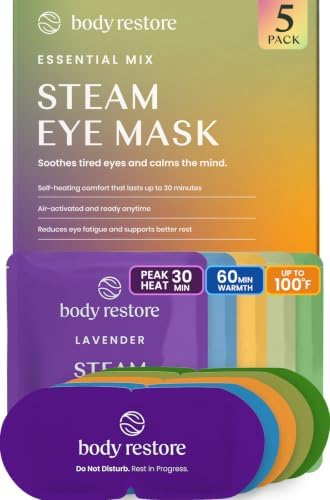 Body Restore Heated Eye Mask Warm Compress for Dry Eyes - Variety