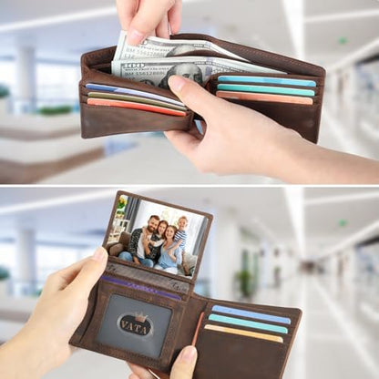 VATAN Wallet for Men Slim RFID Blocking Leather Credit Card Holder
