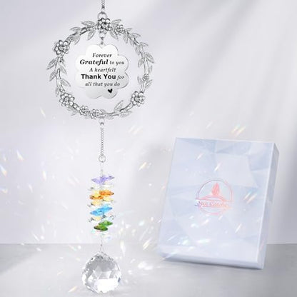 Thank You Gifts for Women, Sun Catcher Gift with Engraved Thank You