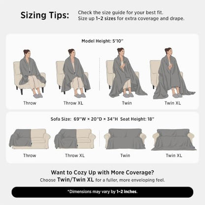Bedsure Soft Cozy Throw Blanket for Couch Decor Gift Off White 50"x70"