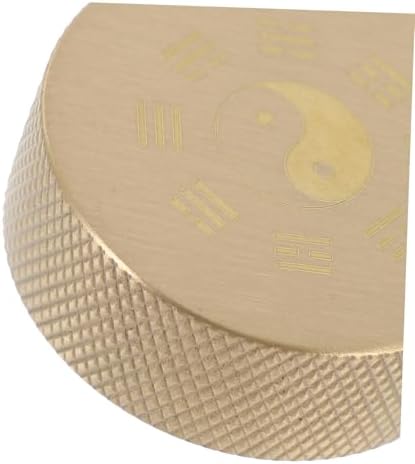 HOMSFOU Round Brass Paperweight Vintage Decorative Paperweight for
