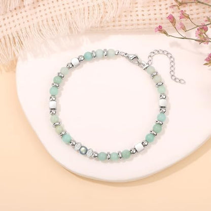 Gifts for Women Moonstone Bracelet, Amazonite Imperial Jasper