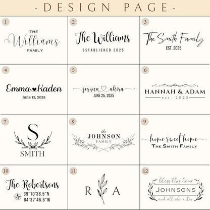 Personalized Wooden Coasters – Handmade Drink Coaster, Custom Wedding