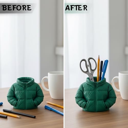 Office Supplies, Cute Office Supplies, Cute Jacket-Shaped Pen Holder