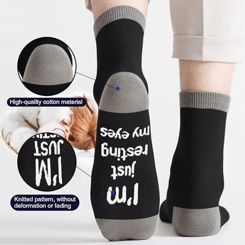 Funny Socks Gifts for Men, Christmas Stocking Stuffers for Dad Husband