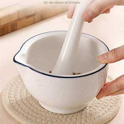 Mortar Pestle Set Pestle and Mortar Set Ceramics Pestle & Mortar Set
