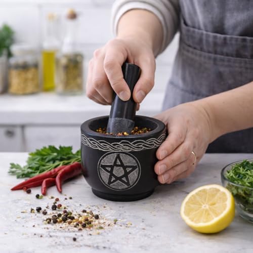 Mortar and Pestle Set, Black