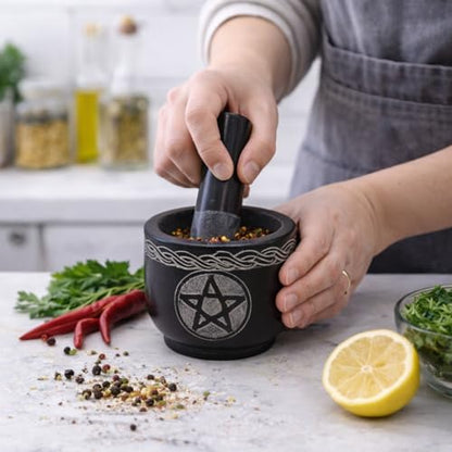 Mortar and Pestle Set, Black