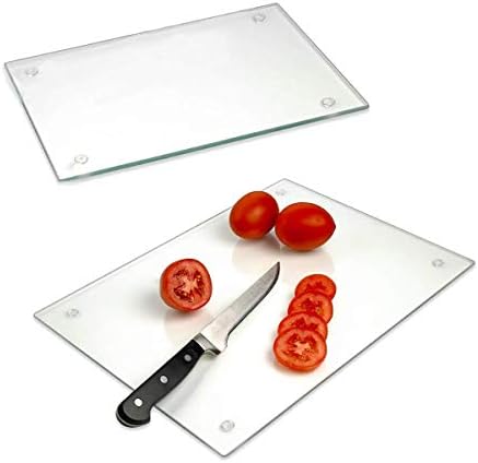 Tempered Glass Cutting Board - Long Lasting Clear Glass - Scratch