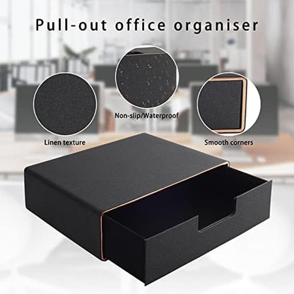 Stackable Organizer Drawer PU Leather Classic Handmade,Organize Home