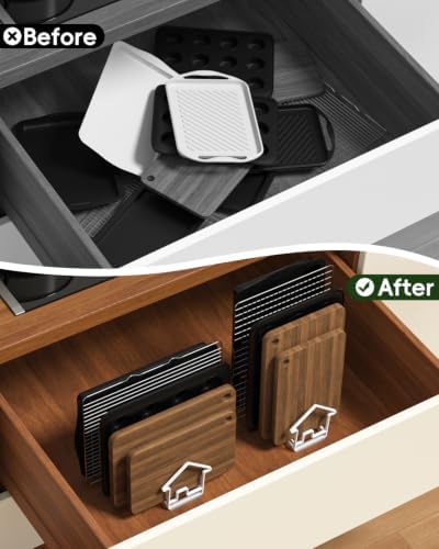 SUNFICON Cutting Board Holder Cutting Board Drying Rack Stand Kitchen