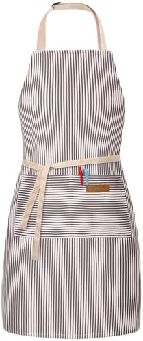 BeLuyi Adjustable Bib Apron with 2 Pockets Chef Cooking Kitchen