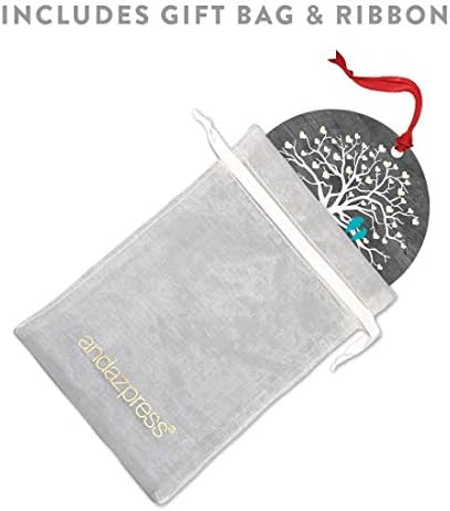 Andaz Press Personalized Round Metal Keepsake Christmas Ornament Gift