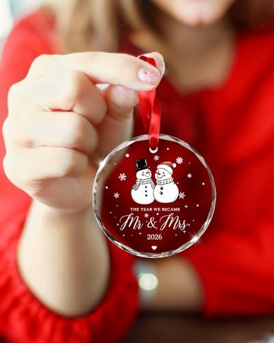 Christmas Married Ornament 2026, Wedding Gifts for Couple Married
