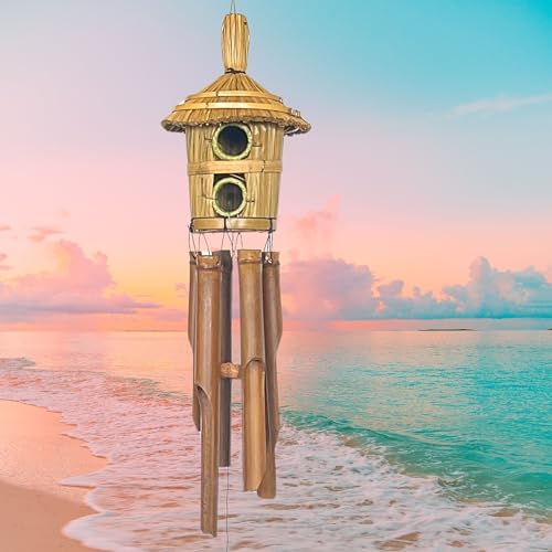 Bellaa Bamboo Wind Chimes, Bird House