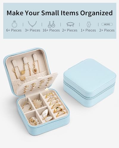 VLANDO Travel Jewelry Case, Bridesmaid Gift for Women - Small Travel