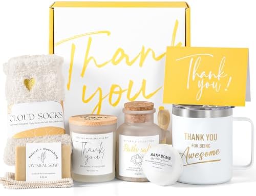 Thank You Gifts for Women, 8pcs Employee Appreciation Gifts Baskets